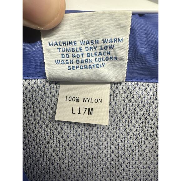 Vintage 80s Adidas Trefoil Track Windbreaker Jacket Made In USA Purple Blue - Picture 5 of 12